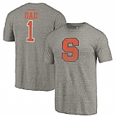 Syracuse Orange Fanatics Branded Gray Greatest Dad Tri Blend T-Shirt